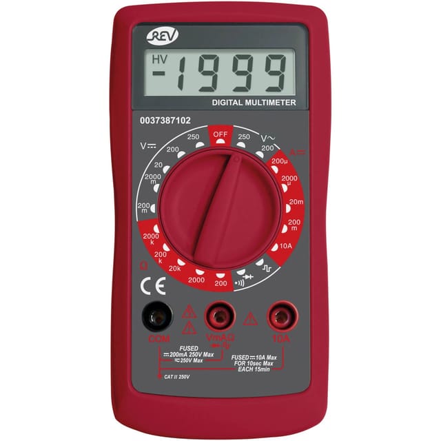 REV-Ritter Digital-Vielfachmessgerät, mit Signalgenerator, schwarz-rot