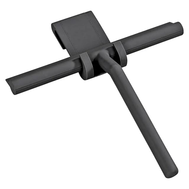 WENKO Badezimmerwischer »Badezimmerwischer «, Silikon/rostfreier Edelstahl, schwarz