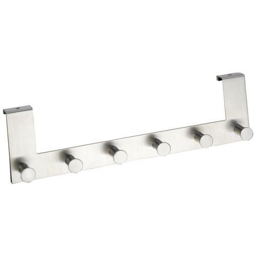 WENKO Türgarderobe, rostfreier Edelstahl, silberfarben matt
