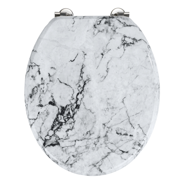 WENKO WC-Sitz »Onyx«, MDF, oval - weiss