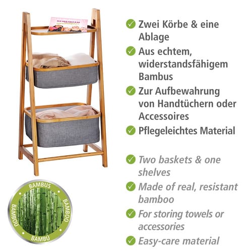 WENKO Regal, BxH: 44 x 91 cm - braun