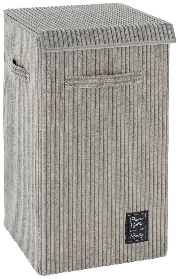 WENKO Wäschesammler, 63 l, Polyester, grau