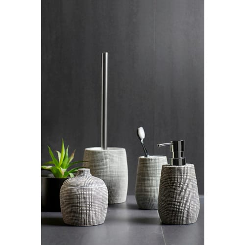 WENKO WC-Garnitur »Gilba«, Kunststoff, weiß - weiss