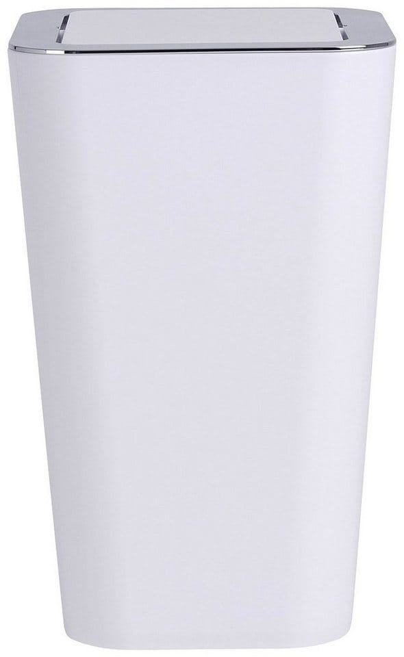 WENKO Kosmetikeimer, 6 l, weiß|silberfarben - weiss