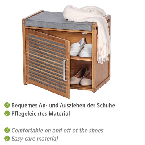 WENKO Schuhschrank, BxH: 50 x 45 cm - braun