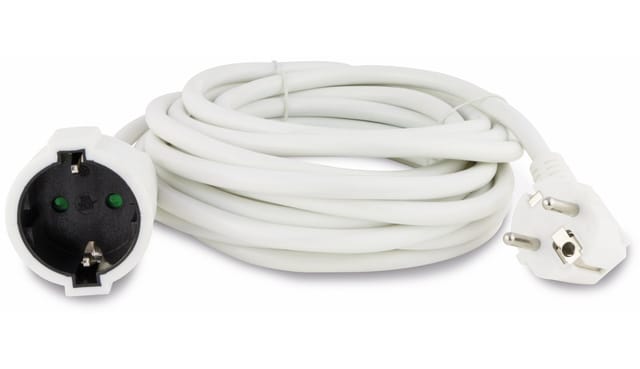 REV-Ritter Schutzkontakt-Verlängerung, 2 m, Weiß - weiss