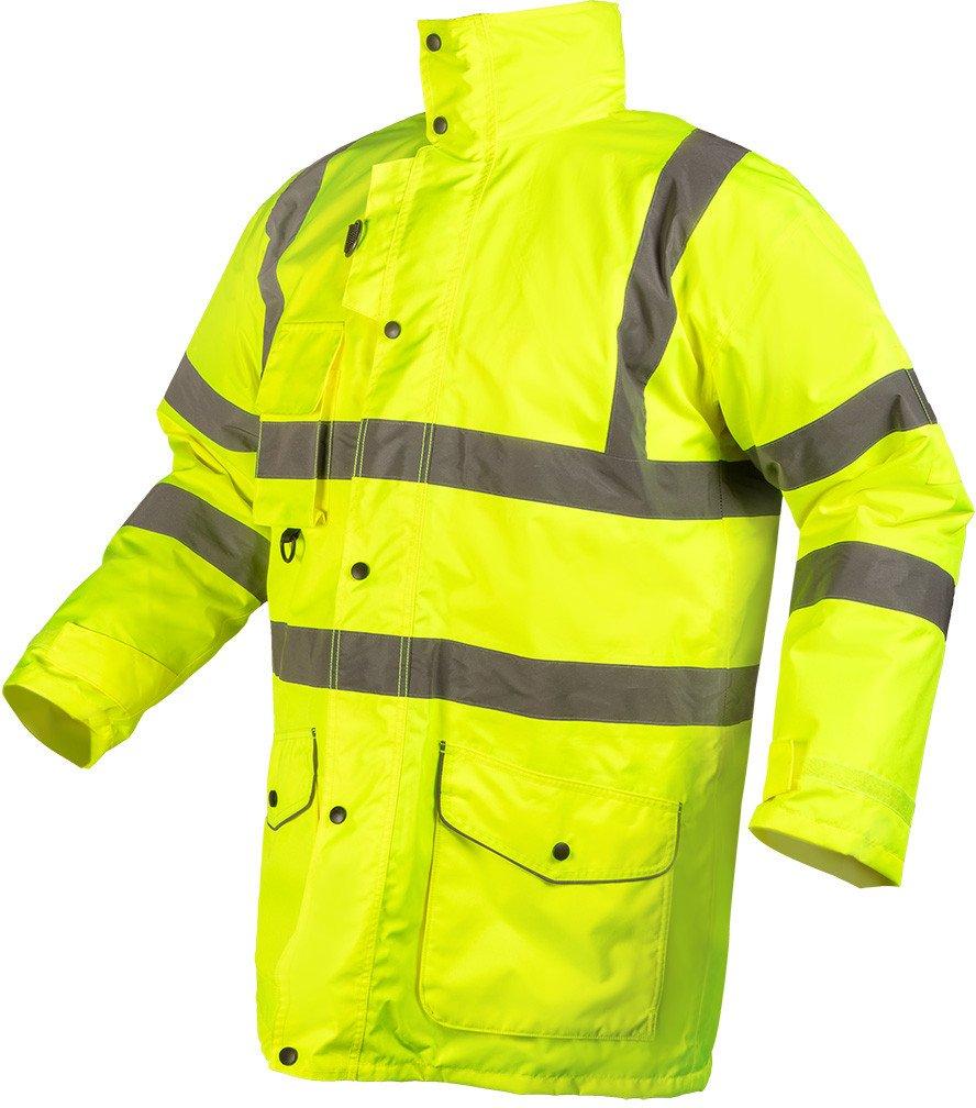 Arbeitsjacke Neo Gelb Hohe Sichtbarkeit Oxford Stoff