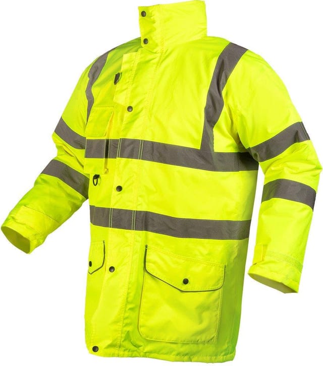 Arbeitsjacke Neo Gelb Hohe Sichtbarkeit Oxford Stoff
