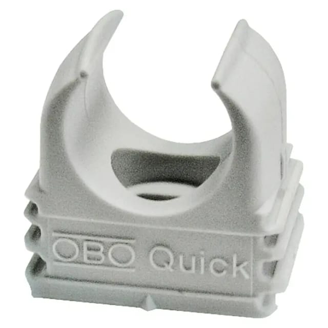 OBO BETTERMANN Rohrklemmschelle, Kunststoff, 100x Obo Rohrklemmschellen M16 - grau