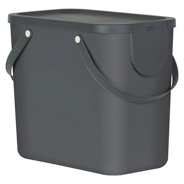 Rotho Mülleimer »Albula«, Schwingdeckel, 25 l, Kunststoff (PP) - grau