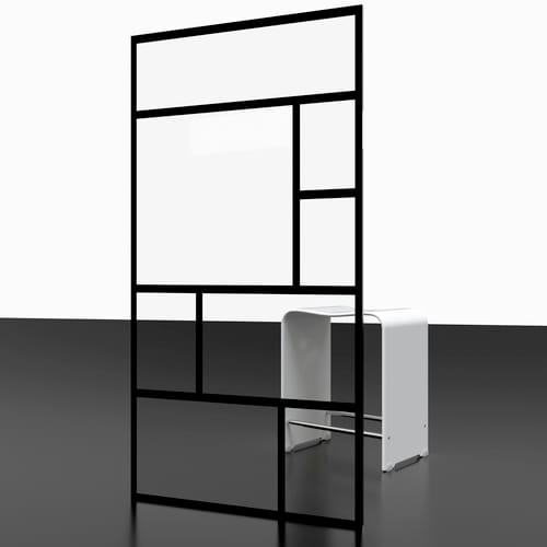 SCHULTE Duschwand »Alexa Style 2.0«, BxH: 120 x 200 cm, ESG, Walk-In, Ecke - schwarz