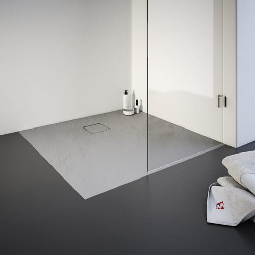 SCHULTE Duschwanne »ExpressPlus«, BxL: 90 x 90 cm, quadratisch - grau