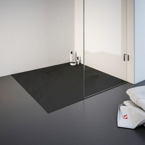 SCHULTE Duschwanne »ExpressPlus«, BxL: 100 x 100 cm, quadratisch - schwarz