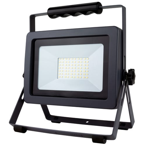 REV-Ritter Arbeitsleuchte, LED, 50 W, auf Ständer, klappbar - silberfarben