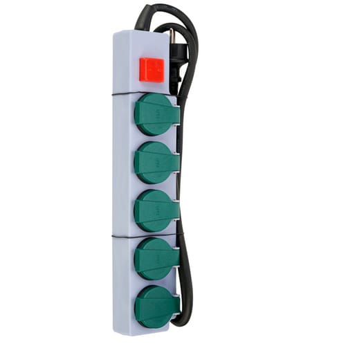 REV-Ritter Steckdosenleiste, BxHxL: 7,3 x 5,2 x 36,5 cm - grau