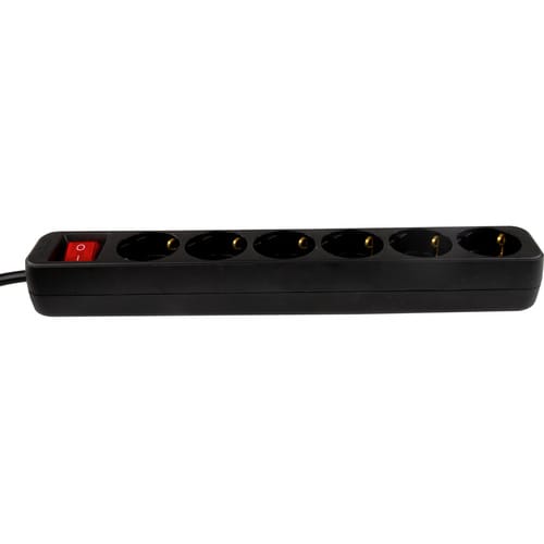 REV-Ritter Steckdosenleiste, BxHxL: 5,3 x 4,1 x 28 cm - schwarz