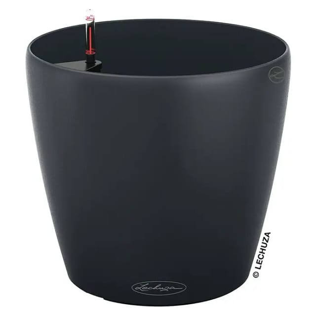 LECHUZA Pflanzgefäß »CLASSICO«, ØxH: 28 x 26 cm, schiefergrau
