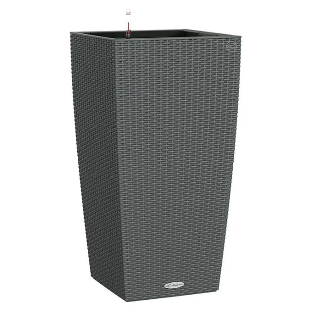 LECHUZA Pflanzgefäß »CUBICO«, BxHxT: 40 x 75 x 41 cm, granit - grau