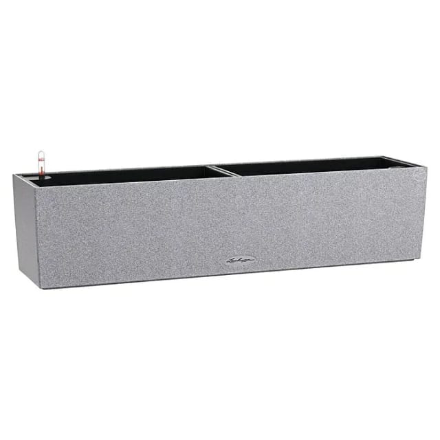 LECHUZA Balkonkasten »BALCONERA Stone«, BxHxT: 79 x 19 x 19 cm, Kunststoff - grau