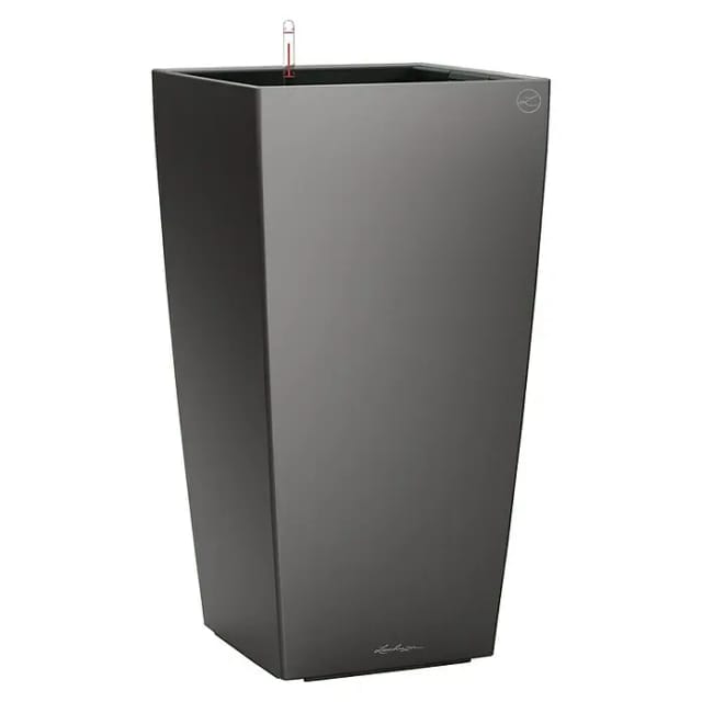 LECHUZA Pflanzgefäß »CUBICO«, BxHxT: 30 x 56 x 31,5 cm, anthrazit Metallic - grau