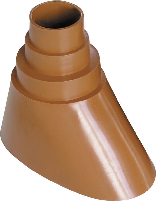 SCHWAIGER Mastmanschette, 16,5 x 6,8 x 12 cm, für Ø 42-60 mm, Ziegelrot, Polyvinylchlorid (PVC)