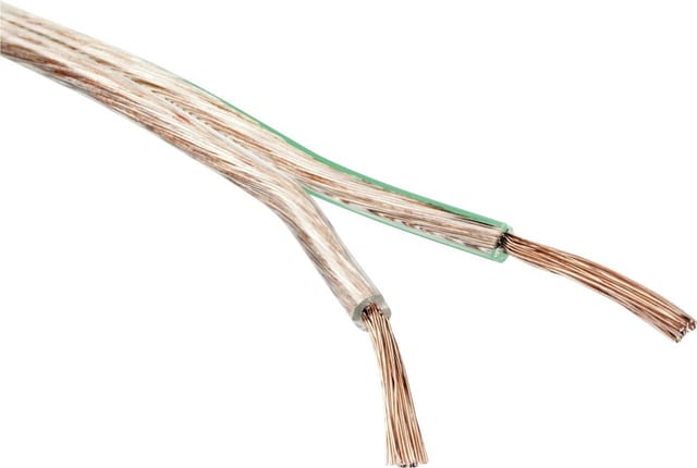 SCHWAIGER Lautsprecherkabel, 25 m 2x1,5 mm2 transparent