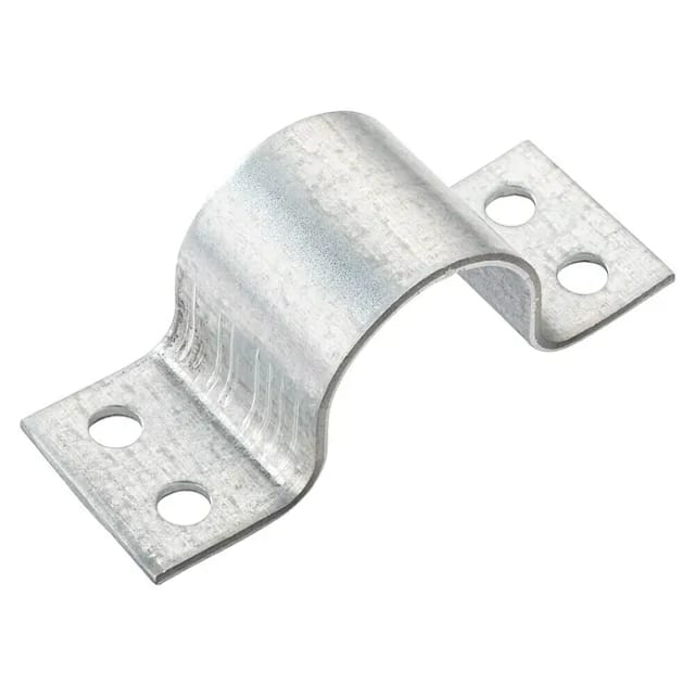 SCHWAIGER Mastbefestigungsschelle, 11,5 x 4 x 4,5 cm, Silber, Stahl - silberfarben