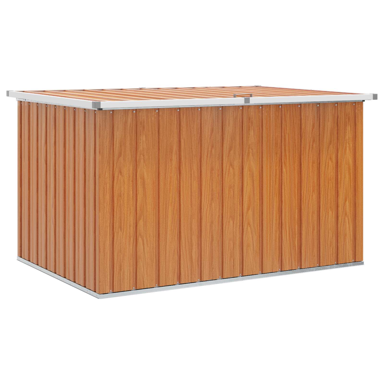 Außenlagerbox Verzinkter Stahl 150 X 101 X 91 Cm Holz Vidaxl