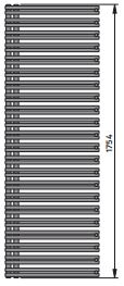Vn-fatala `neu` Bh 1754x109x500mm Weiß