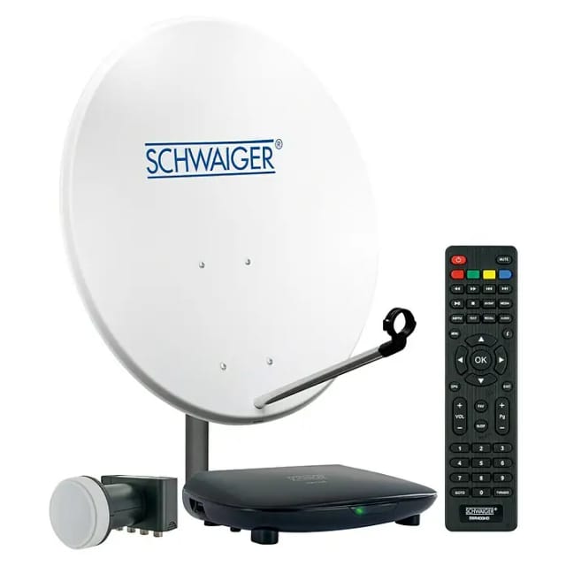 SCHWAIGER SAT-Anlage, HDTV 4TN 80 cm Quad LNB