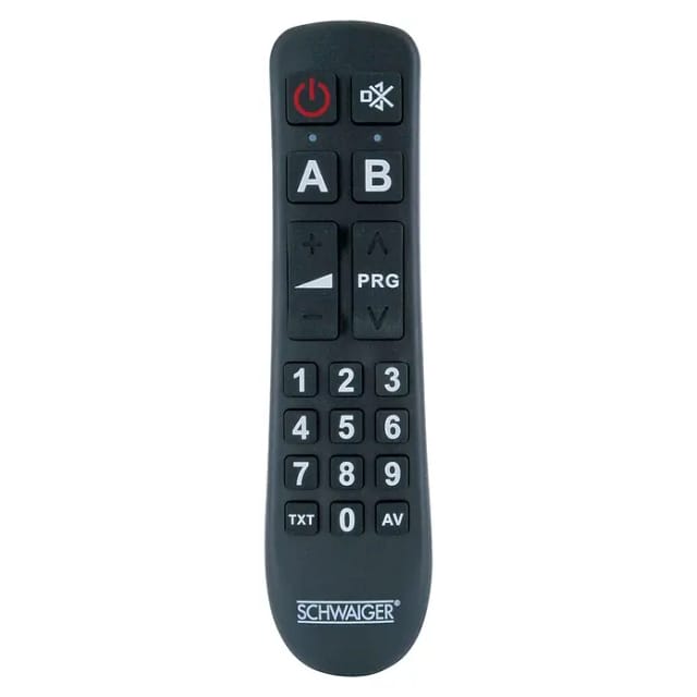 SCHWAIGER Fernbedienung, 2in1 8 Tasten, schwarz