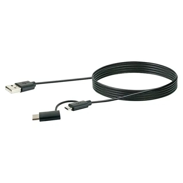 SCHWAIGER Adapterkabel, USB 3.1 C St./2.0 schwarz