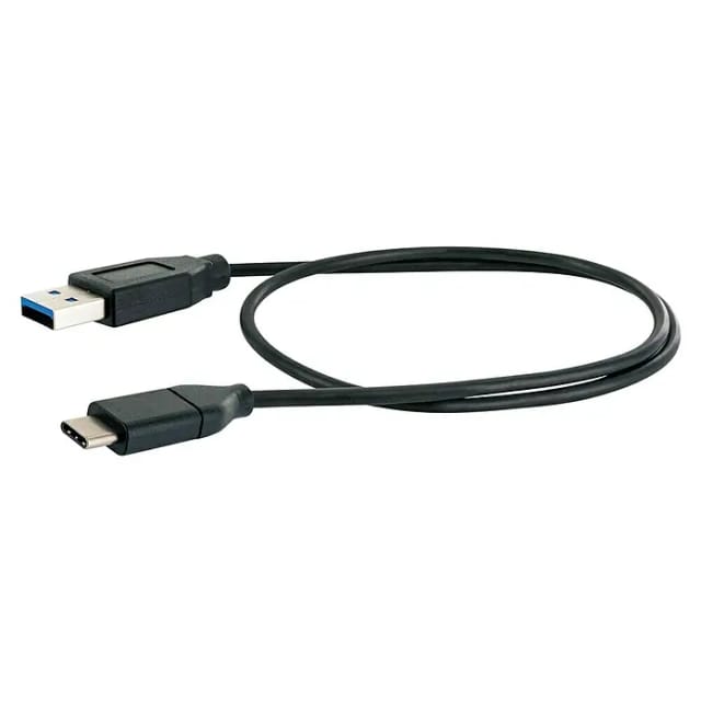 SCHWAIGER Ladekabel, TypeC Sync Kabel 0,50 m, schwarz