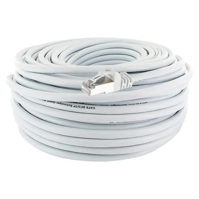 SCHWAIGER Netzwerkkabel CAT6, 250 MHz, Länge: 50 m, weiß