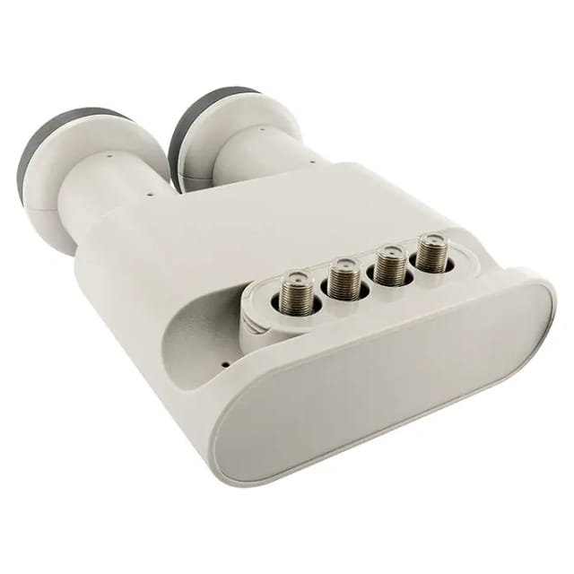 SCHWAIGER LNB (Low Noise Block), Universal monoblock Quad-LNB mit Wetterschutzabdeckung