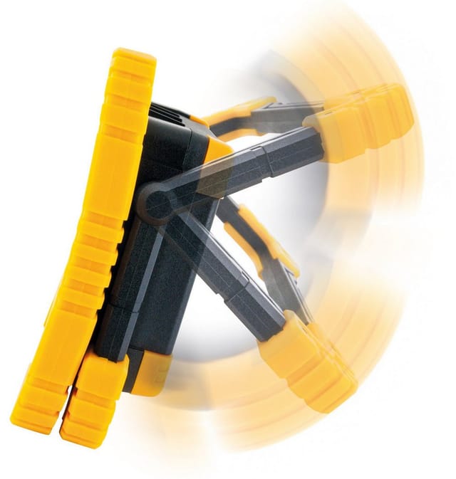 SCHWAIGER Arbeitsleuchte, LED 10W-COB schwarz-gelb 4xAAA batteriebetr.