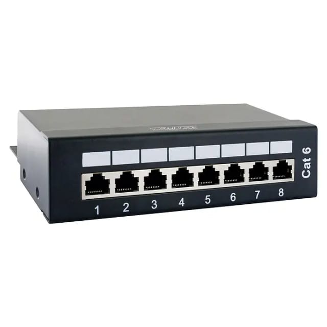 SCHWAIGER Patch Panel, 8P, CAT6 bis 250MHz