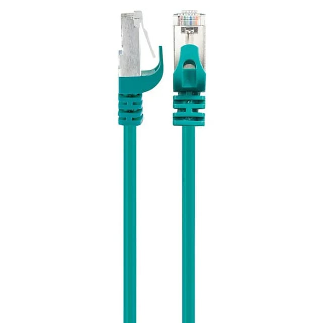 SCHWAIGER Netzwerkkabel, CAT6, SF/UTP Slim cable, 2 m, grün