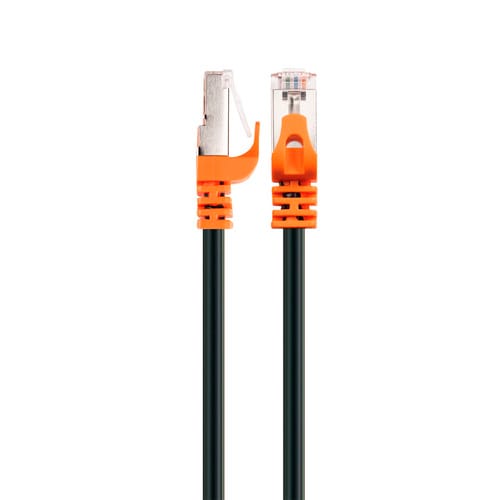 SCHWAIGER Netzwerkkabel, CAT7, S/FTP 5 m, Schwarz