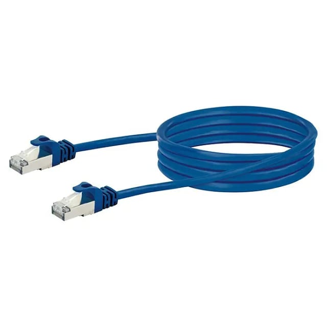 SCHWAIGER Netzwerkkabel, CAT8, S/FTP 2 m, blau