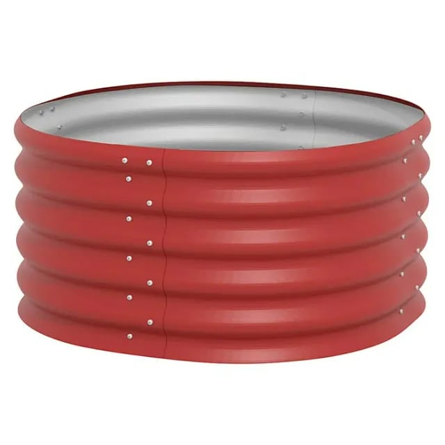 VITAVIA Hochbeet »Terra Rund«, BxHxL: 82,1 x 40,1 x 82,1 cm, Zincalume® - rot