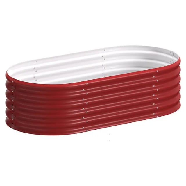 VITAVIA Hochbeet »Terra Basic«, BxHxL: 82,1 x 40,1 x 162,1 cm, Zincalume® - rot