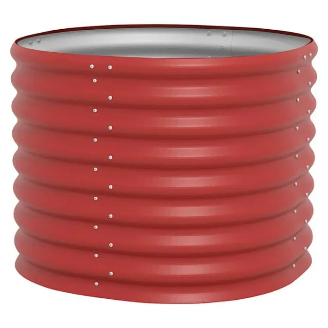 VITAVIA Hochbeet »Terra Rund«, BxHxL: 82,1 x 63 x 82,1 cm, Zincalume® - rot