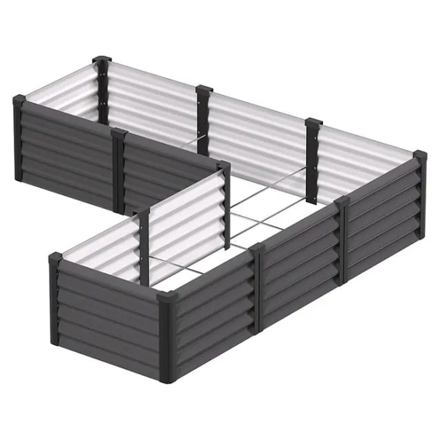 VITAVIA Hochbeet »In&Out«, BxHxL: 18,5 x 40,3 x 18,5 cm, Zincalume® - grau