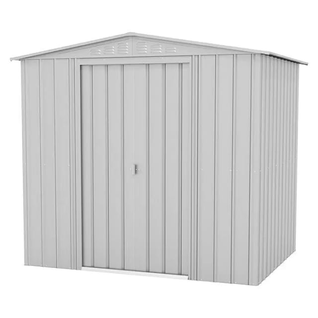 Globel Gerätehaus »Tower«, Stahl, Satteldach, 4,1 m², BxT: 245 x 185 cm, silber metallic - silberfarben