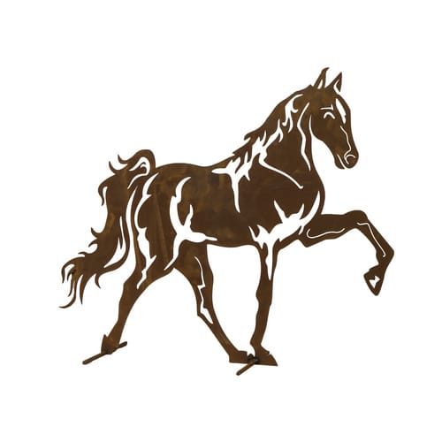 Ferrum Art Design Dekofigur, Pferd (Mustang), Stahlblech, braun