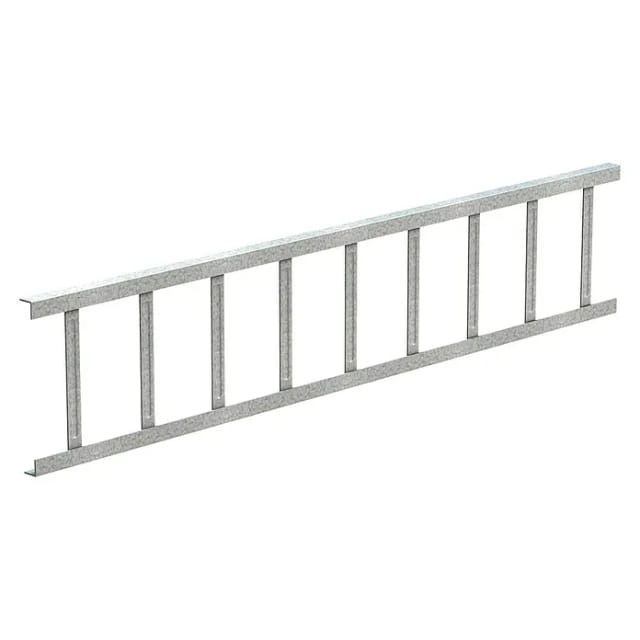 SAREI Schneefanggitter, Stahl, Länge: 1500 mm, silberfarben