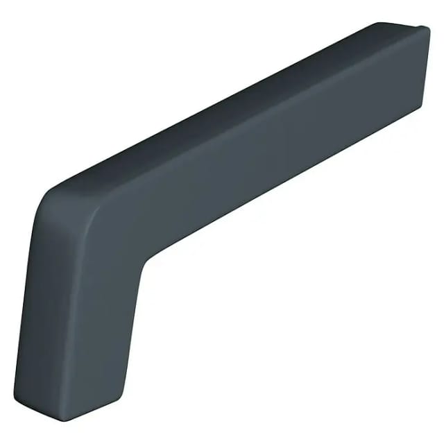 SAREI Seitenteil Fensterblech, 58 x 225 x 15 mm, Anthrazit, PVC - schwarz