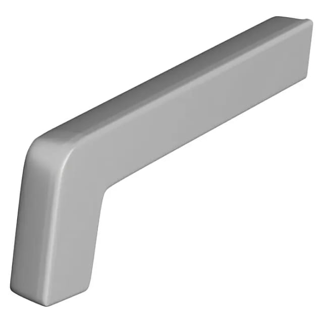 SAREI Seitenteil Fensterblech, 58 x 260 x 15 mm, Grau, PVC