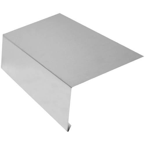SAREI Dachrinneneinhang, BxL: 190 x 1000 mm, Aluminium, natur, ohne Wasserfalz - braun
